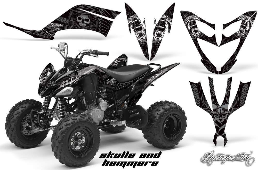 Yamaha Raptor 250 Graphics HuntingtonInk Skulls Hammers